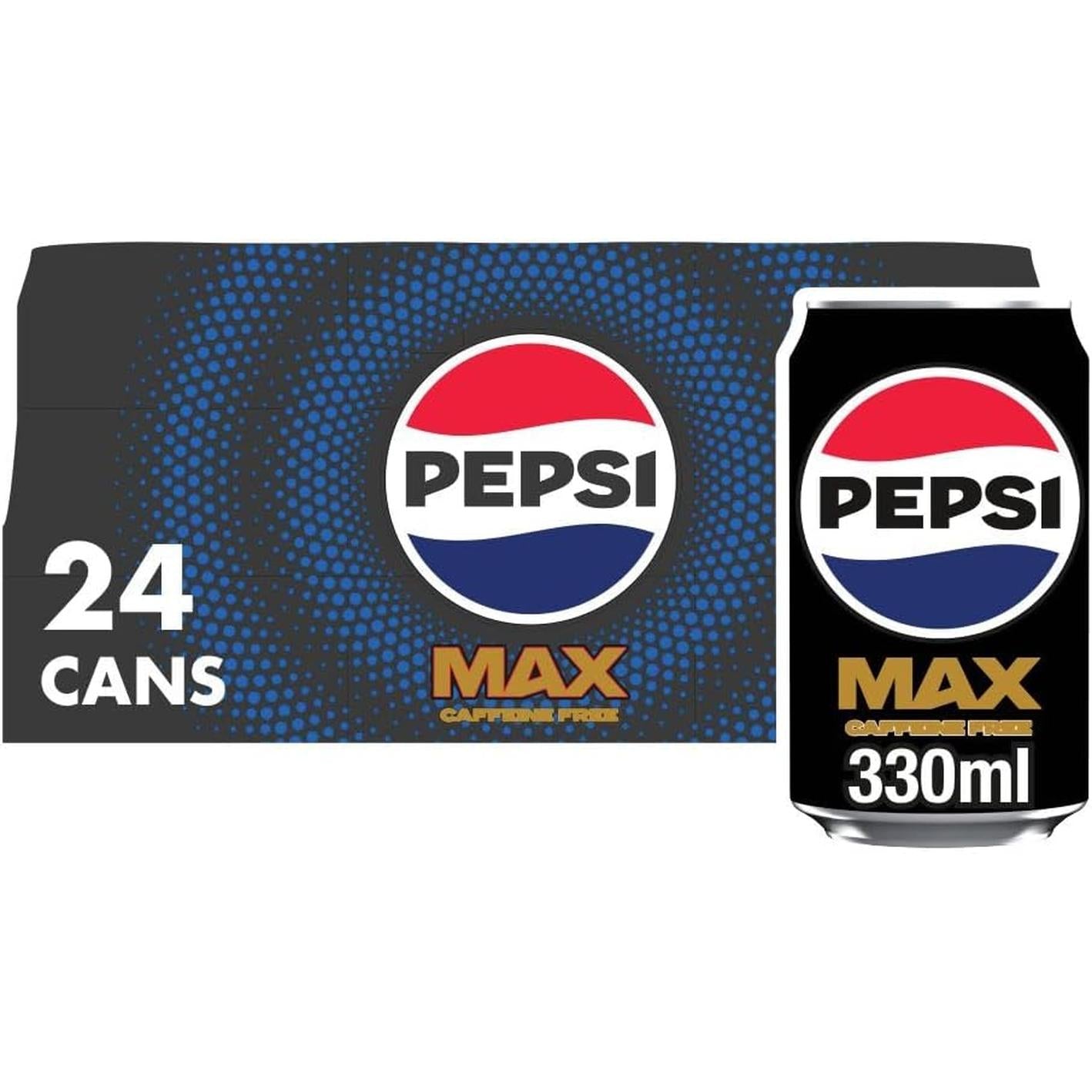 Pepsi Max No Sugar Cola Cans 24 X 330Ml Britvic Soft Drinks Ltd.