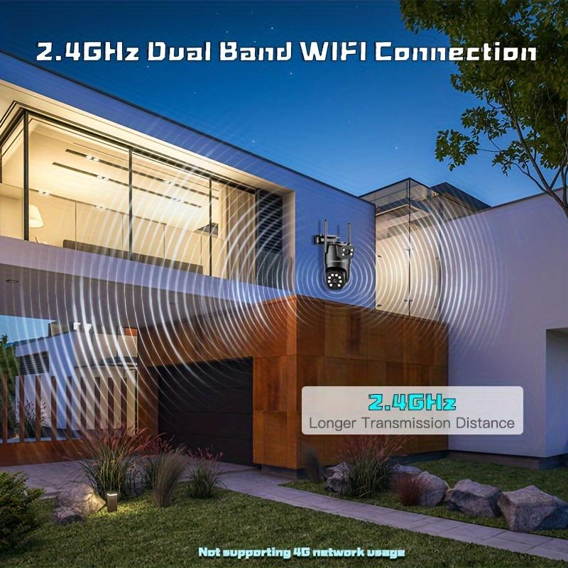 CCTV Wireless WiFi IP Camera Dual Lens Home Security Night Vision Indoor Outdoor