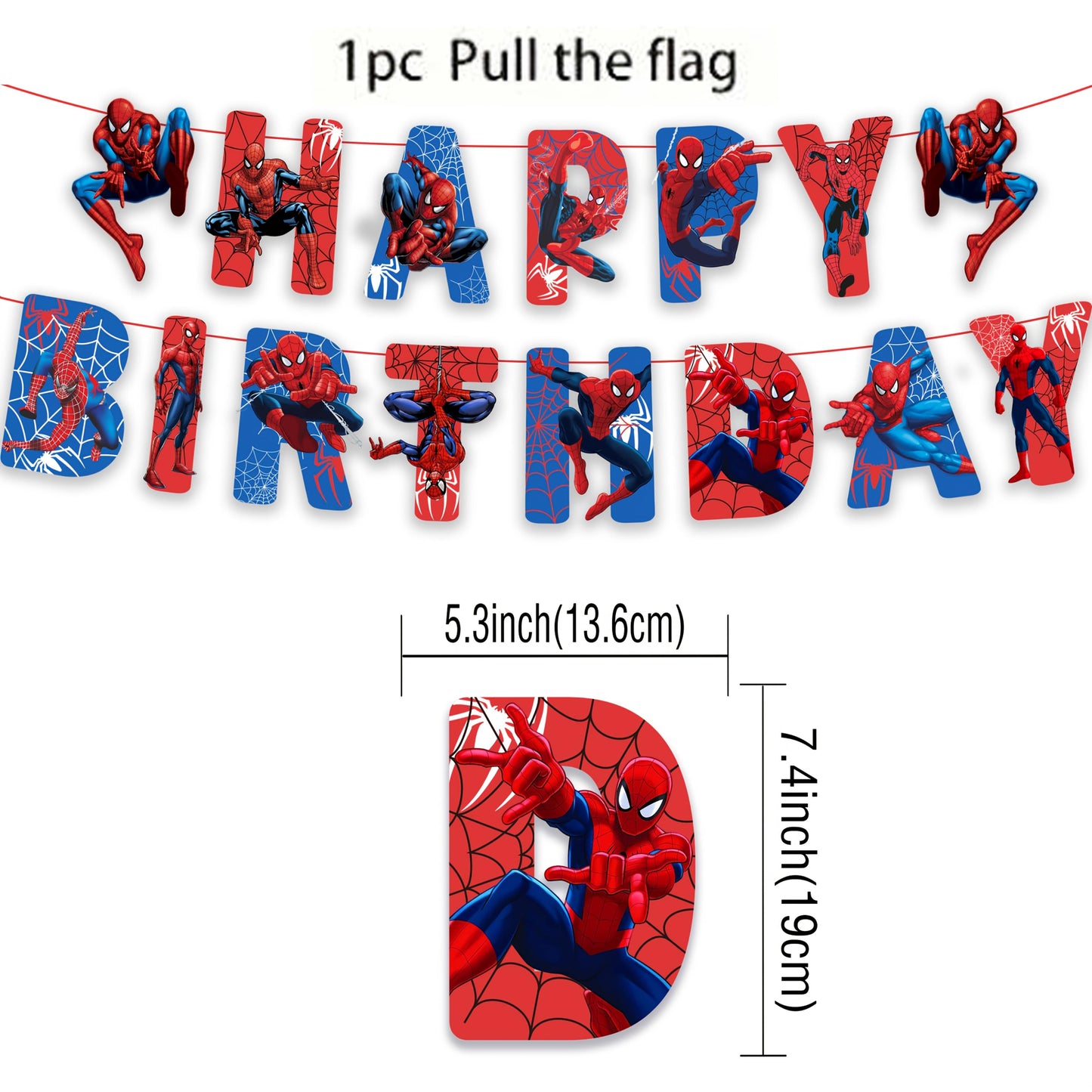 Spider-Man32pcs birthday party set, graduation party and Christmas, Easter, the perfect house party decoration