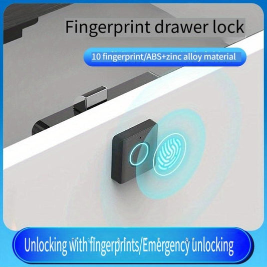 [Smart Fingerprint Lock] Keyless Biometric Smart Fingerprint Drawer Lock | Battery Powered, Easy Installation | for Home and Office Cabinets, Shoe Cabinets