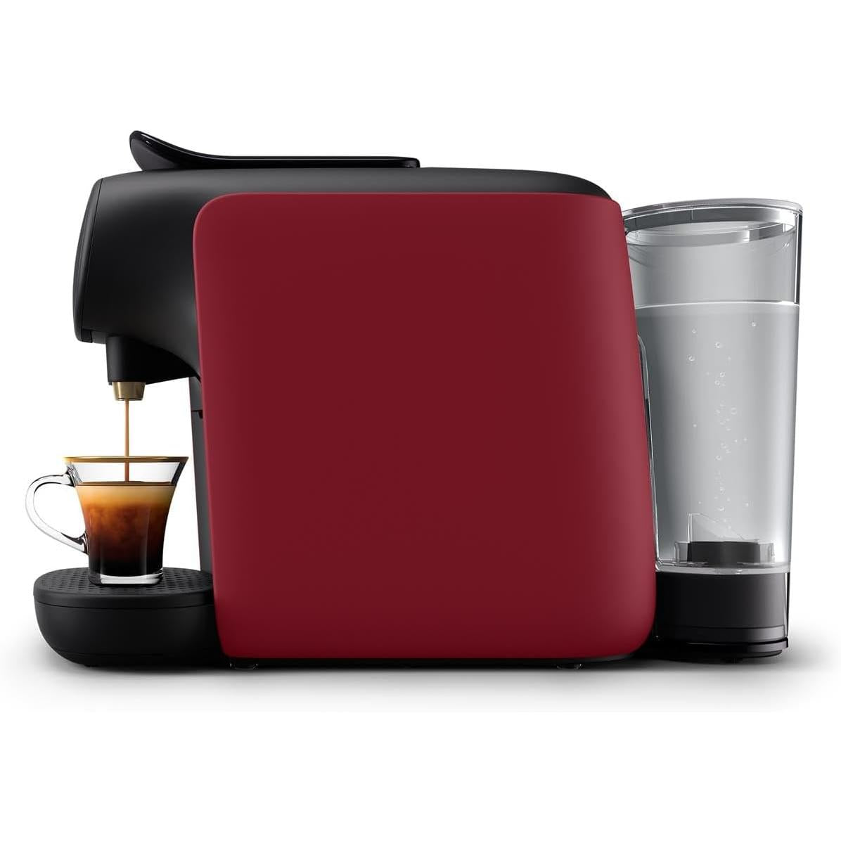 L'OR BARISTA Sublime Coffee Capsule Machine by Philips, for Double or Single Capsule, Red (LM9012/50)