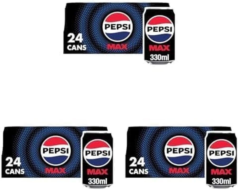 Pepsi Max No Sugar Cola Cans 24 X 330Ml Britvic Soft Drinks Ltd.