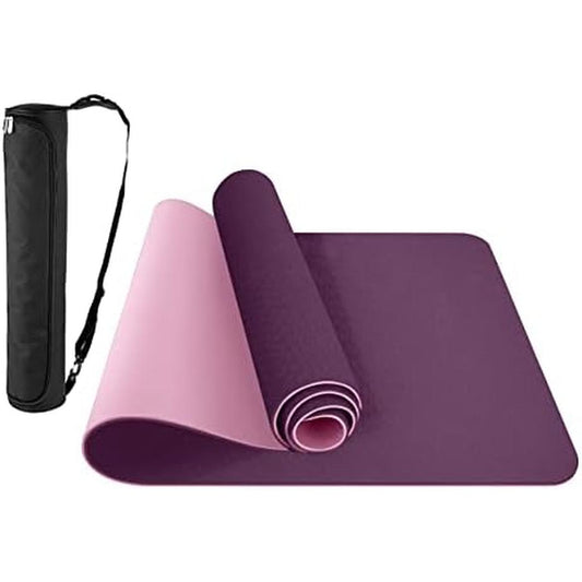 Comfy Mat Yoga Mat – Non-Slip Premium TPE Yoga Mat [Bonus Waterproof Carry Bag] – Eco-Friendly Workout Mat for Pilates, Meditation, Women, Men – Fitness Exercise Mat, 183Cm X 61Cm X 6Mm MOHAJER LTD