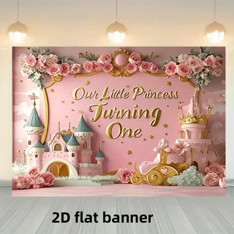 Luxurious Minimalist Princess Castle Design, Thick & Durable Decorative Banner for Living Room/Bedroom/Study/Office/Hallway, Enhances Happiness with Modern Minimalist Style, Wall Decoration, Room Decor, Elegant Pattern, Highqual