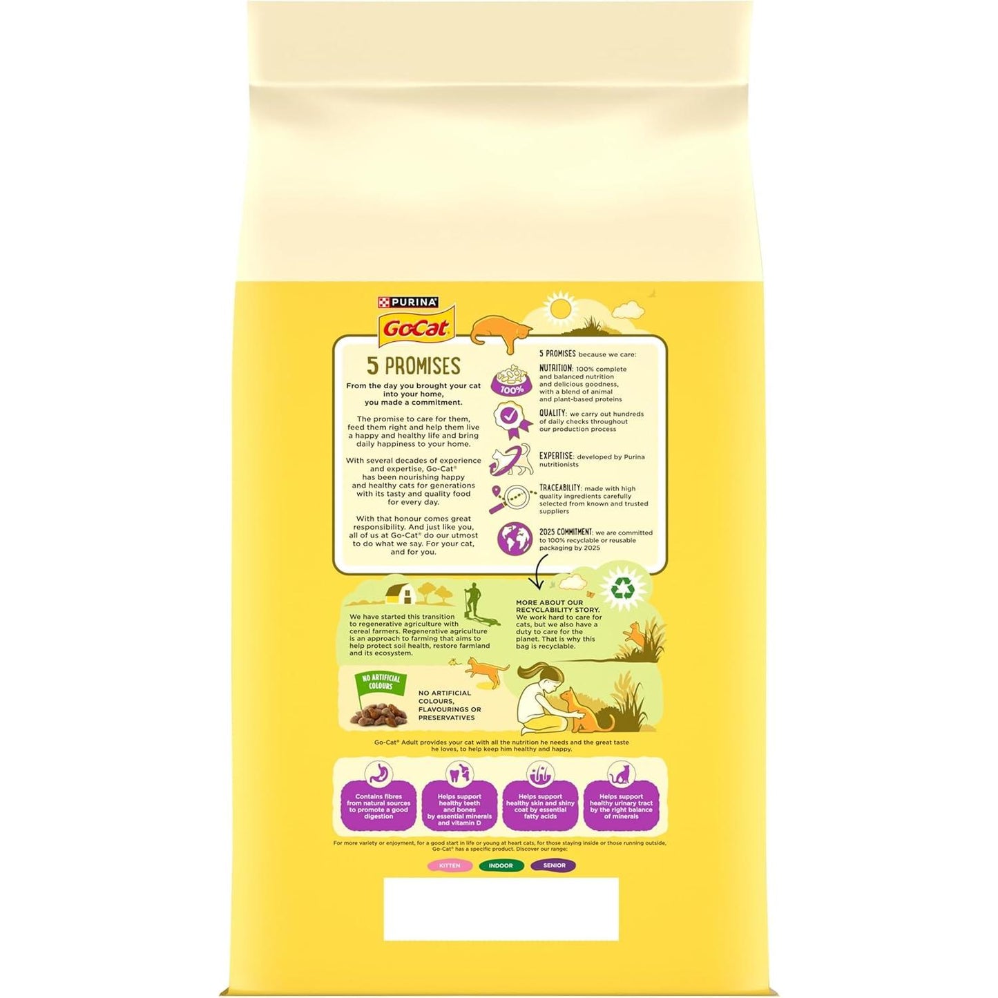 GO-CAT Chicken and Duck Dry Cat Food 10Kg Go-Cat