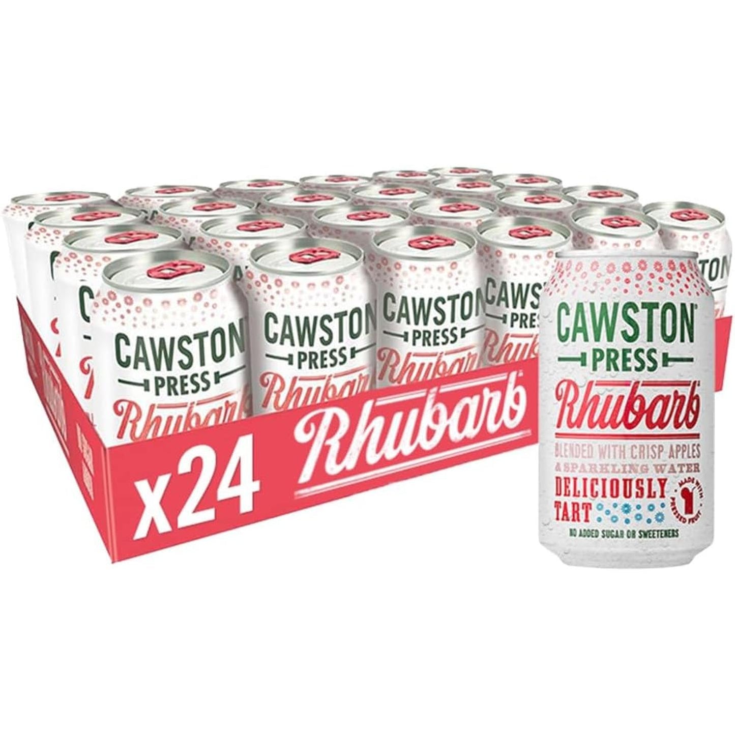 Cawston Press Sparkling Cloudy Apple Fizzy Drink Blended with Sparkling Water and Pressed Apple (330Ml X 12 Cans) Gluten Free - Vegan - No Added Sugar