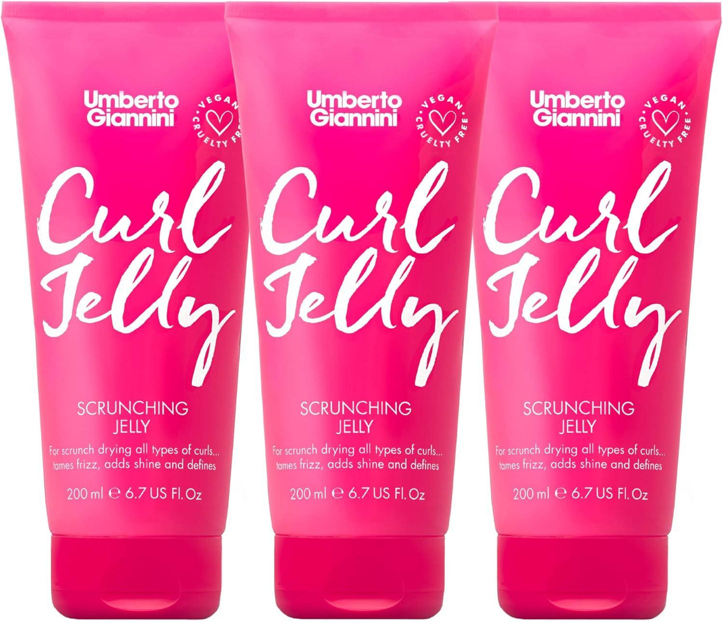 Umberto Giannini Curl Jelly Hair Kit - Includes 4 Products to Wash + Style Your Curls - Cult Favorite Curl Jelly - Shampoo, Conditioner, Curl Cream - for Curls, Waves & Coils