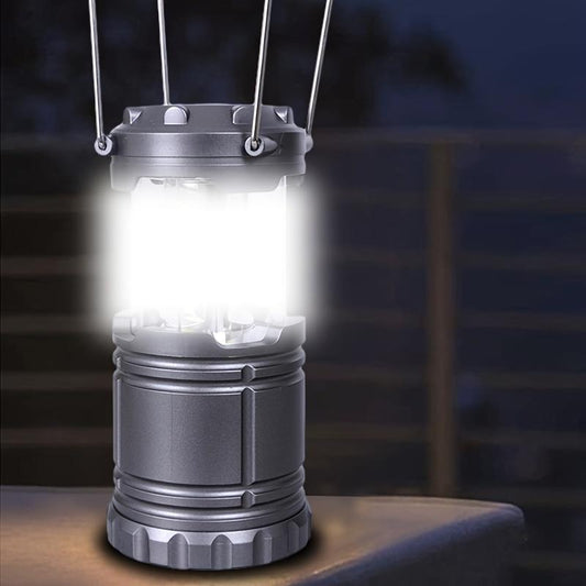 [Ultra-Bright Camping Lanterns] Ultra-Bright LED Camping Lanterns - 1/2/4 Pack Foldable, Battery Operated Portable Lights with Polished Metallic Finish for Outdoor Activities, Emergency Preparedness, Backpacking & Power Outages (Batteries Not Included),