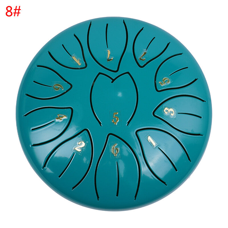 11 Note 6 Inch Steel Tongue Drum Rain Chime For Outside Garden Waterproof Gift