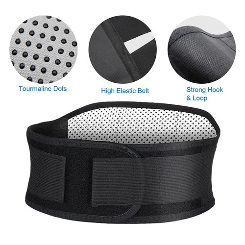 Double Pull Lumbar Support Brace Adjustable Lower Back Belt Spine Pain Relief
